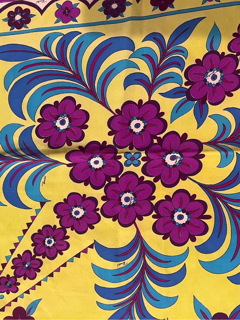 Vintage, Emilio Pucci, Floral Scarf - Picture 2 of 4